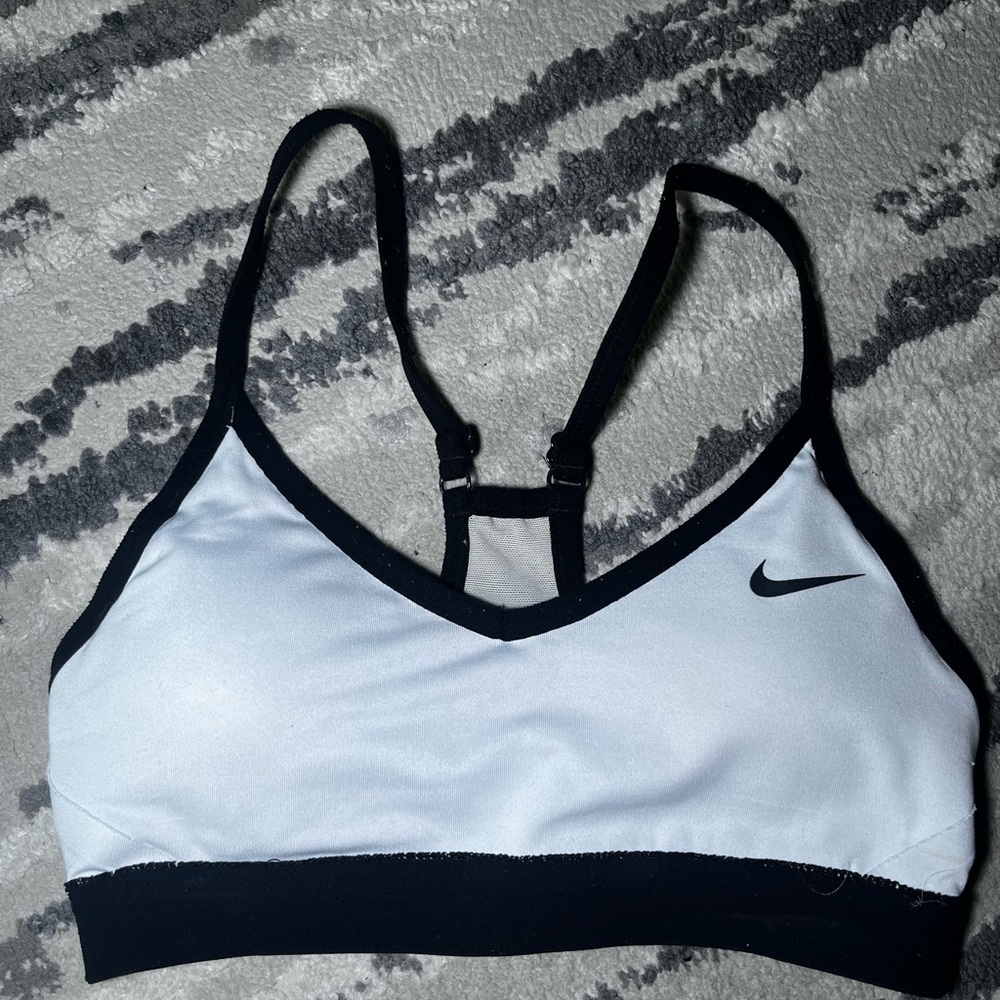 Nike Women's Black and White Sports Bra